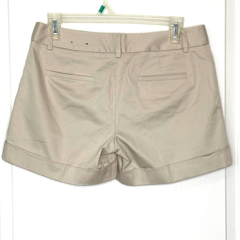 Express Wms 2 Tan Cuffed Editor Style Shorts Cuff… - image 2